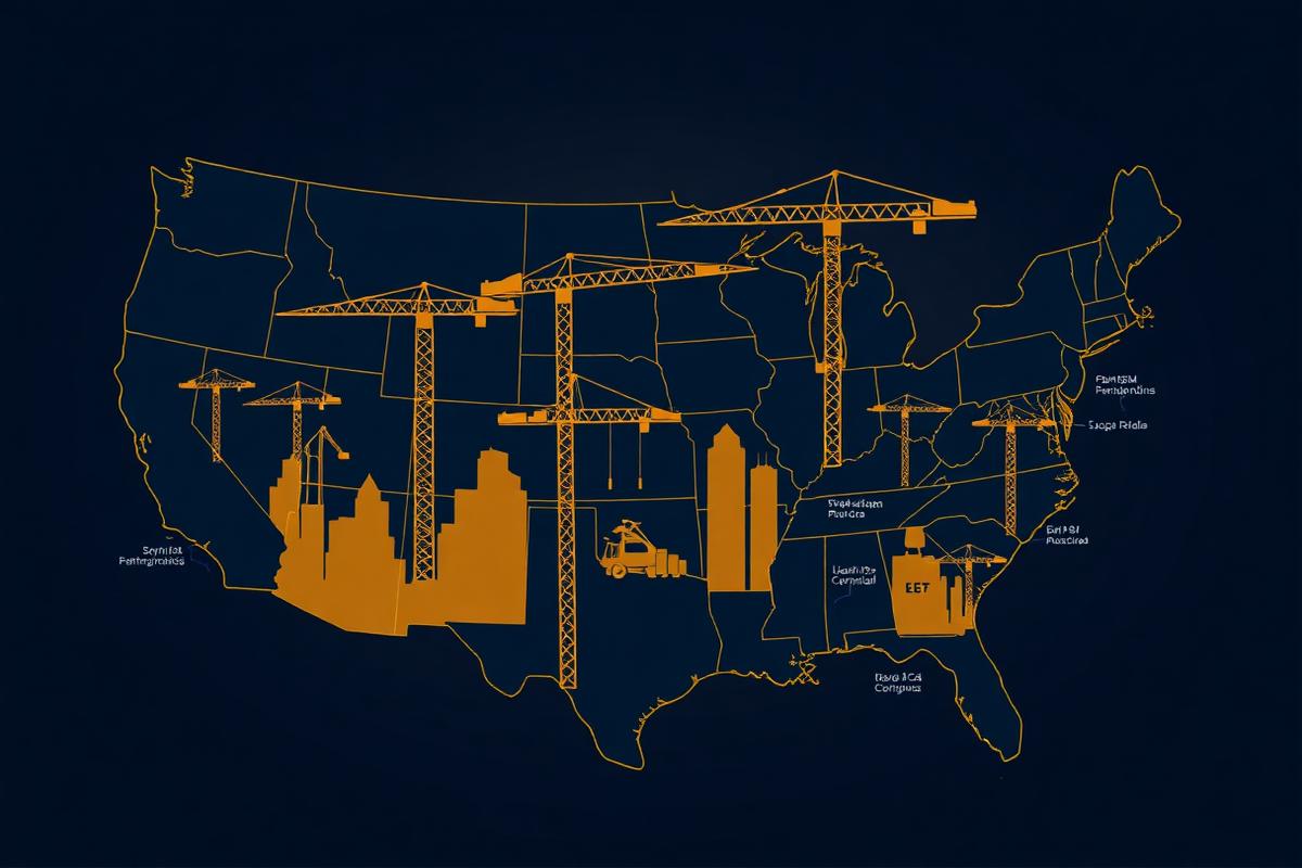 Mobile crane on a jobsite representing nationwide training reach